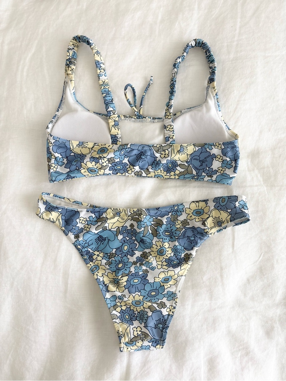 SHEIN Blue Floral Bikini Set - Picture 2 of 4